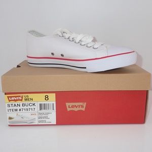 Levis Men's Stan Buck Shoes size 8 White New in box